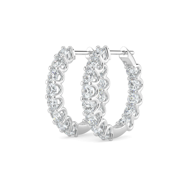 Luminous Luxe Diamond Hoops