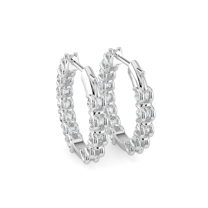 Luminous Luxe Diamond Hoops