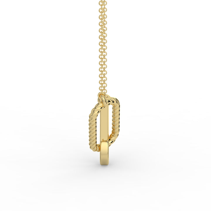 Paperclip Link Necklace 18K Yellow Gold