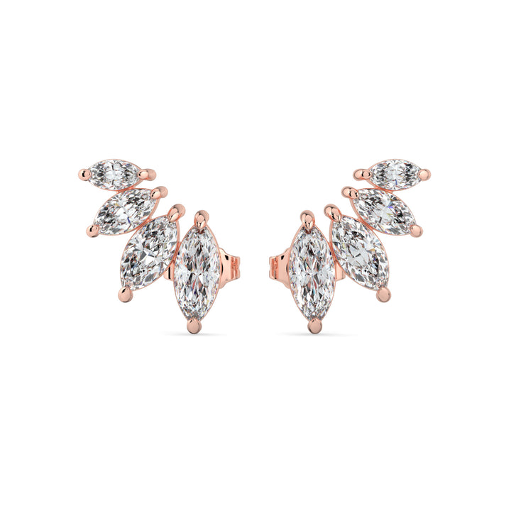 Marquise Blossom Earring 18K Rose Gold