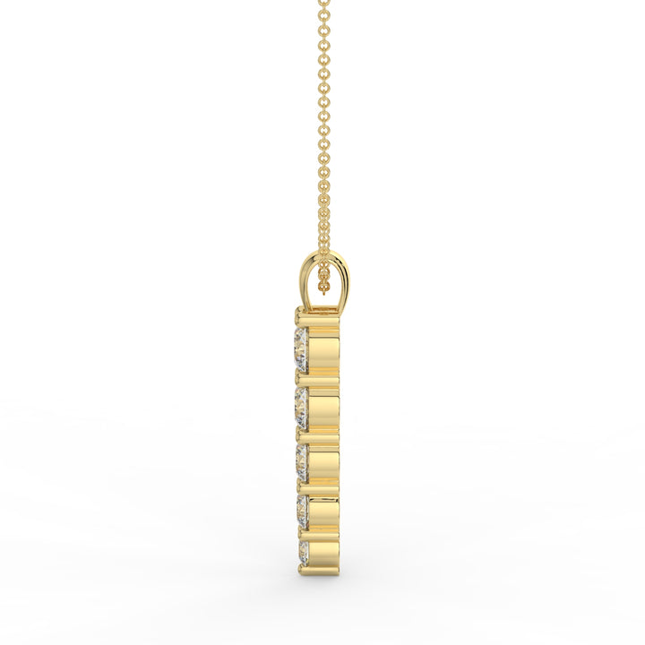 Life Journey Diamond Necklace 9K Yellow Gold