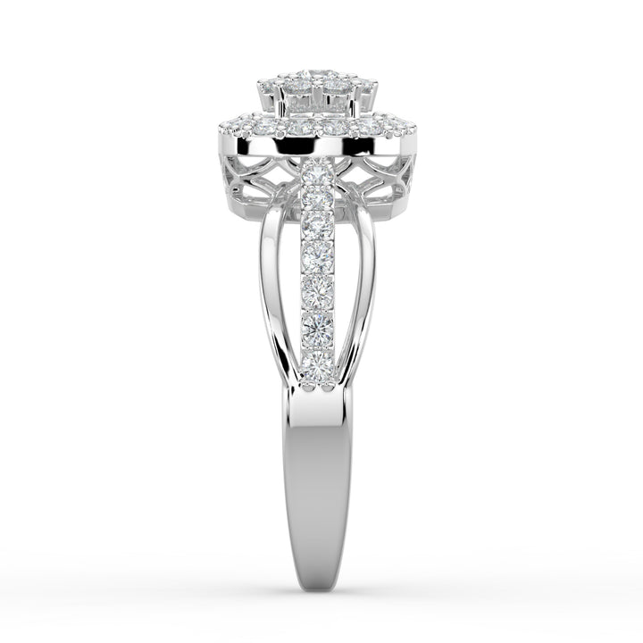 Radiant Harmony 18K White Gold