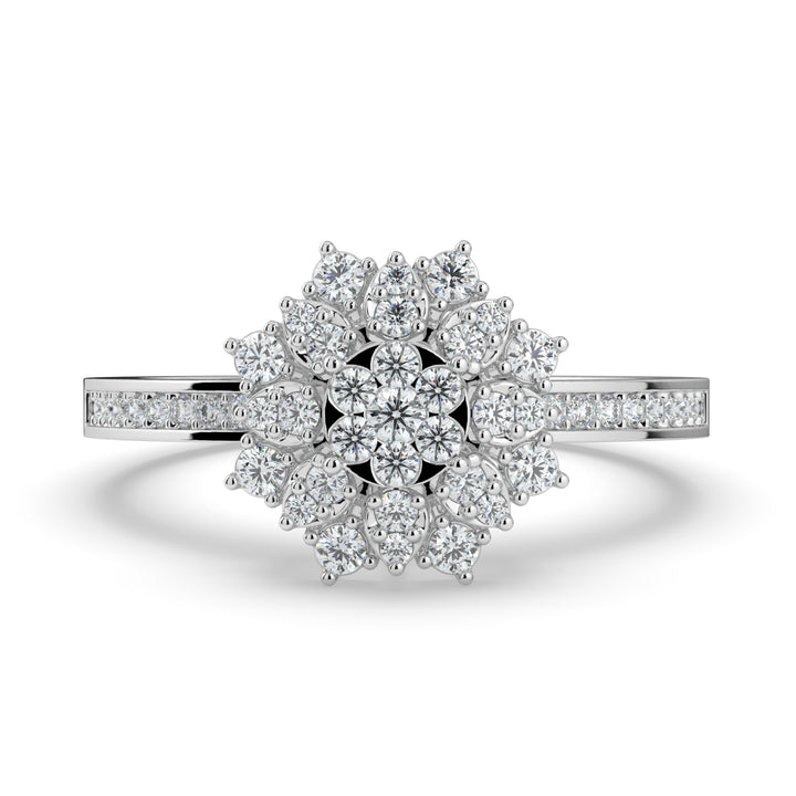 Lumina Blossom 9K White Gold