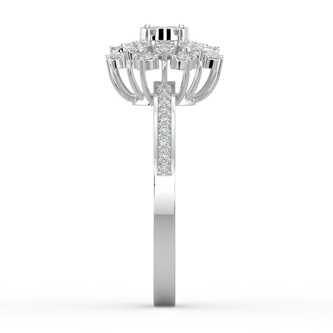 Lumina Blossom 18K White Gold
