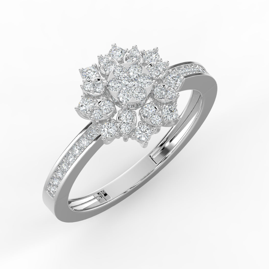 Lumina Blossom 18K White Gold
