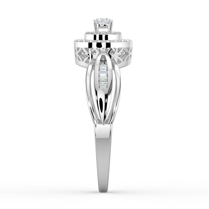 Circle of Love Halo 18K White Gold