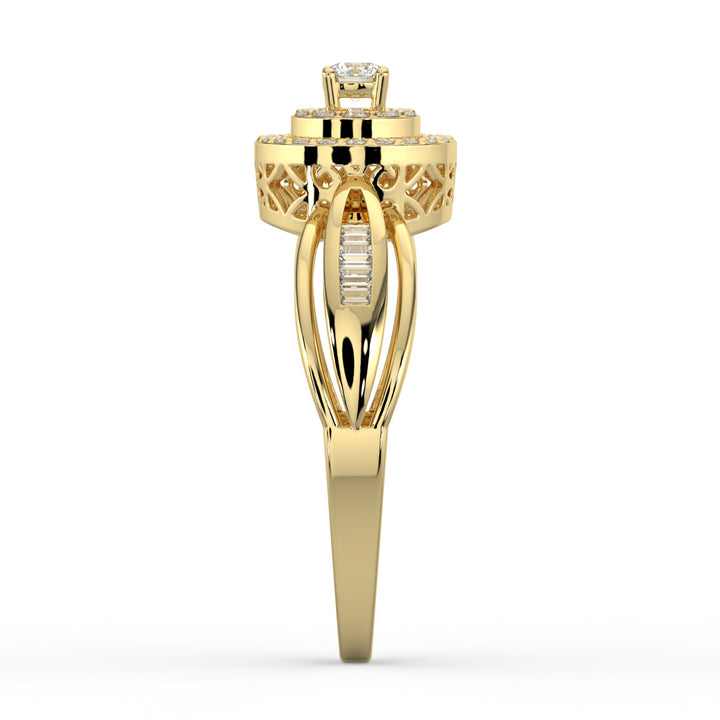 Circle of Love Halo 18K Yellow Gold