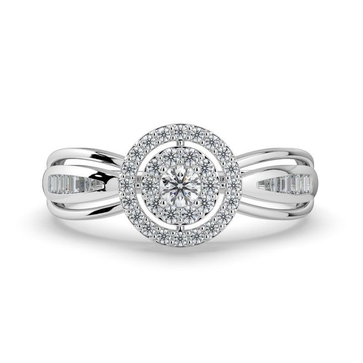 Circle of Love Halo 18K White Gold
