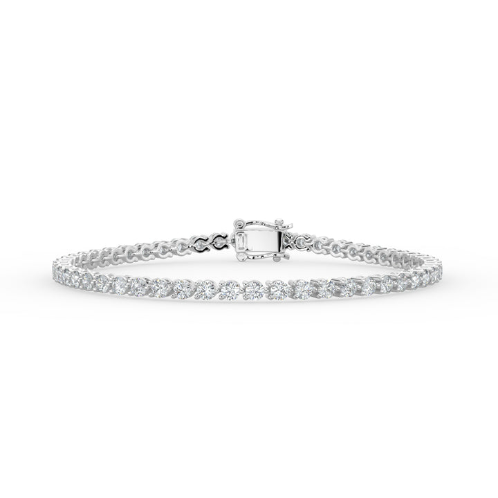 Tennis Bracelet  14K White Gold