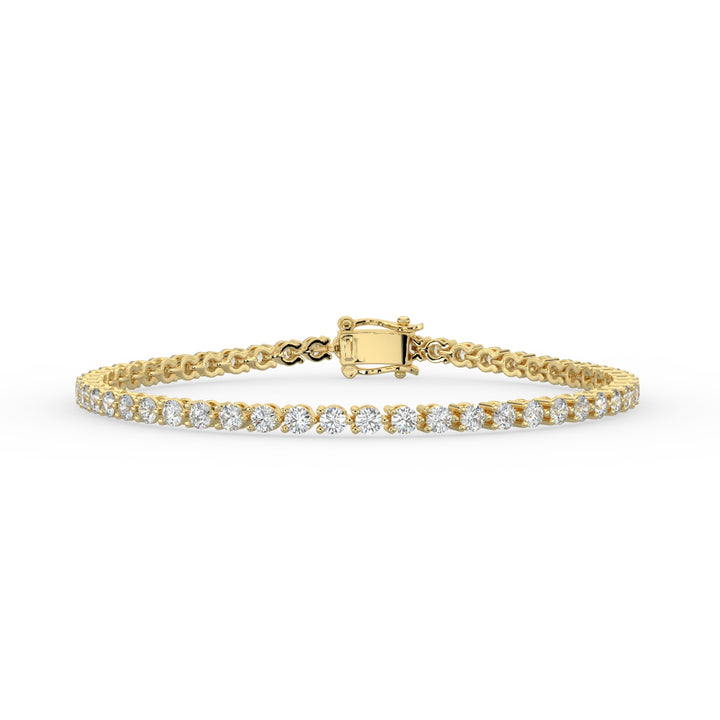 Tennis Bracelet  14K Yellow Gold